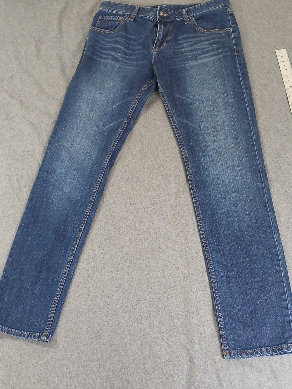 Normal Brand Slim Straight Men's Jeans in Faded Blue 33x33